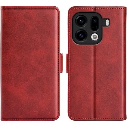 Mobigear Slim Magnet OPPO Find X9 Pro Capa livro Carteira - Vermelho