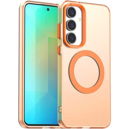 Mobigear Shockproof Samsung Galaxy S25 FE MagSafe Hard Case Back cover - Orange