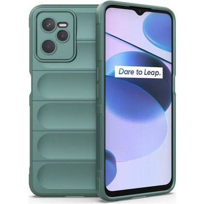 Mobigear Bumpy Realme C35 Flexible TPU Back cover - Green