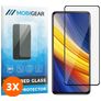 Mobigear Premium POCO X3 Pro Vetro Protezione schermo - Compatibile con le cover - Nero (confezione da 3)