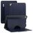Mobigear Magnetic Folio iPad Air 2 (2014) Cover a libro + Portapenna - Blu navy