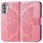 Mobigear Butterfly Motorola Moto G82 Etui z klapką typu portfel - Różowy