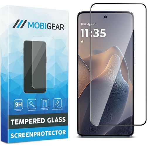 Mobigear Premium Motorola Edge 60 Fusion Cristal templado Protector de pantalla - Compatible con fundas - Negro