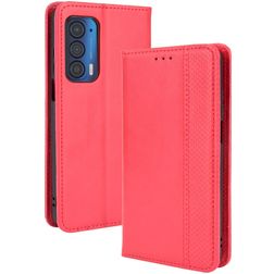 Mobigear Sensation Motorola Edge (2021) Wallet case - Red