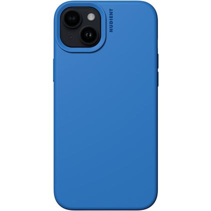Nudient Base iPhone 15 Plus Silicone Back cover - Vibrant Blue