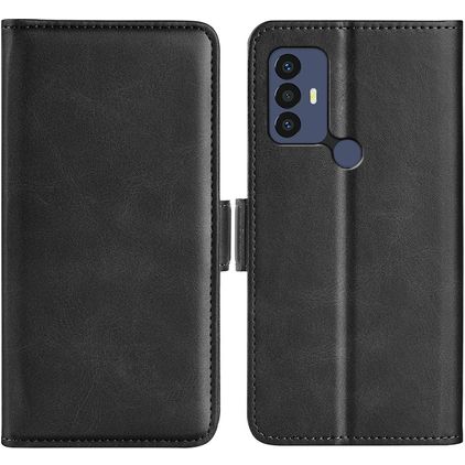 Mobigear Slim Magnet TCL 30 SE Wallet case - Black