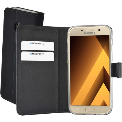 Mobiparts Premium Wallet Samsung Galaxy A3 (2017) Plånboksfodral med sedelfack - Svart