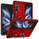 Mobigear Armor Ring Samsung Galaxy Z Fold 4 Funda Plástico rígido Carcasa Antigolpes con anillo - Rojo