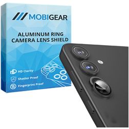 Mobigear Single Samsung Galaxy S24 Glas Kameralinsebeskytter - Case Friendly - Sort