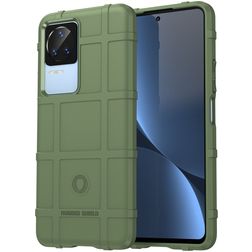 Mobigear Rugged Shield POCO F4 Flexible TPU Back cover Shockproof - Green