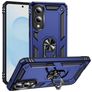 Mobigear Armor Ring Samsung Galaxy S25 Edge Hard Case Back cover Shockproof with Ring Holder - Blue