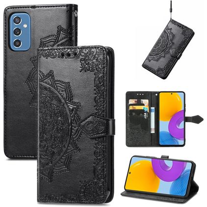 Mobigear Mandala Samsung Galaxy M52 Plånboksfodral med sedelfack - Svart