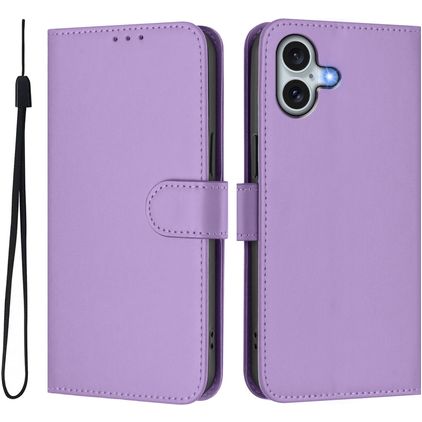 Mobigear Urban Wallet iPhone 16 Plus Funda tipo libro Cartera - Morado