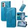 Mobigear Butterfly Motorola Moto E13 Funda tipo libro Cartera - Azul