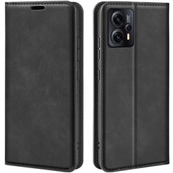 Mobigear Retro Slim Motorola Moto E13 Pungetui med Seddelrum - Sort