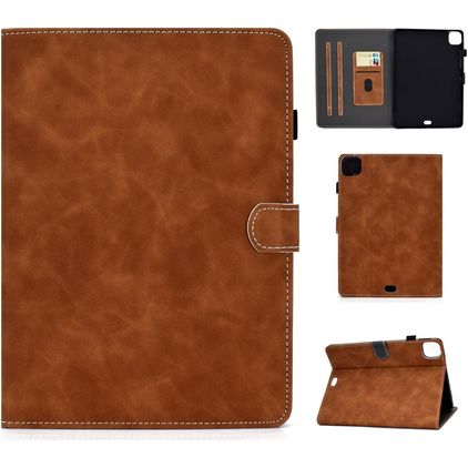 Mobigear Folio iPad Air 4 (2020) Plånboksfodral + Pennhållare - Brun