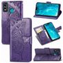 Mobigear Butterfly HONOR 9X Lite Cover a libro portafoglio - Viola