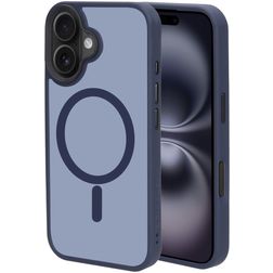Mobiparts Hardcover iPhone 16 MagSafe Fodral Hårdplast Skal - Satin Blue