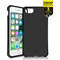 ITSKINS SpectrumSolid iPhone 8 TPU flexível Capa traseira Antichoque - Plain Black