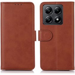 Mobigear Wallet Xiaomi 14T Wallet case - Brown