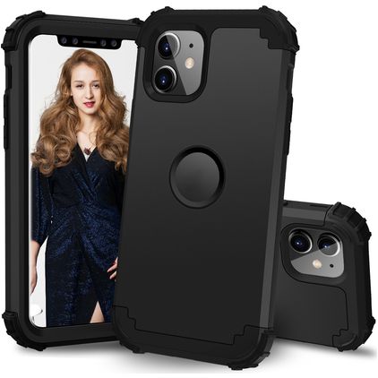 Mobigear Ultra Tough iPhone 11 Hårdt Bagsidecover Stødsikkert - Sort