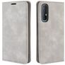 Mobigear Retro Slim OPPO Reno 3 Pro Funda tipo libro Cartera - Gris