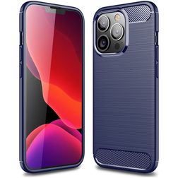Mobigear Brushed Slim iPhone 13 Pro Flexibilní TPU Zadní kryt - Modrá