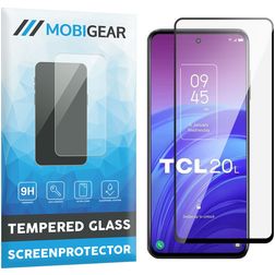 Mobigear Premium TCL 20 5G Tempered Glass Screen Protector - Case Friendly - Black