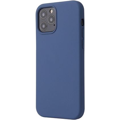 Mobigear Rubber Touch iPhone 12 Pro Silicone Back cover - Blu navy
