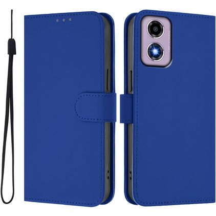 Mobigear Urban Wallet Motorola Moto E14 Plånboksfodral med sedelfack - Mörkblå