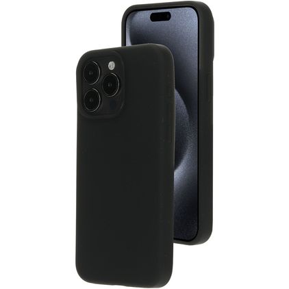 Mobiparts iPhone 15 Pro Max Silikone MagSafe Bagsidecover - Sort