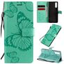 Mobigear Butterfly Sony Xperia 10 II Wallet case - Turquoise