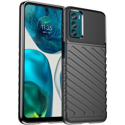 Mobigear Groove Motorola Moto G42 Flexibilní TPU Zadní kryt - Černá