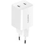Mobiparts GaN Dual USB-C Charger Power Delivery 35W - White