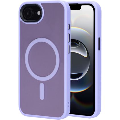 Mobiparts Hardcover iPhone 16e MagSafe Hardcase Back cover - Satin Lila
