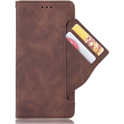 Mobigear Slide Wallet Xiaomi Redmi Note 9S Cover a libro portafoglio - Marrone