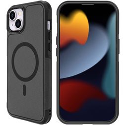 Mobigear Traveller iPhone 15 Plus MagSafe Hard Case Back cover Shockproof - Black