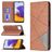 Mobigear Rhombus Slim Samsung Galaxy A22 5G Pungetui - Brun