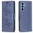 Mobigear Butterfly Samsung Galaxy A54 Cover a libro portafoglio - Blu