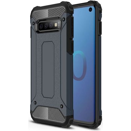 Mobigear Outdoor Samsung Galaxy S10 Funda Plástico rígido Carcasa Antigolpes - Azul marino
