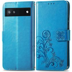 Mobigear Clover Google Pixel 6a Plånboksfodral med sedelfack - Blå