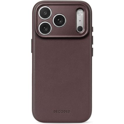 Decoded iPhone 18 Pro MagSafe Äkta läder Skal Stötsäkert - Chocolat Brown