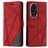 Mobigear Rhombus HONOR 200 Wallet case - Red