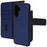 Mobiparts Samsung Galaxy A56 Funda Piel auténtica Funda tipo libro 2 en 1 con carcasa extraíble Cartera - Azul