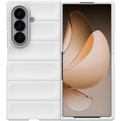 Mobigear Bumpy Samsung Galaxy Z Fold 8 Ultra Flexibel TPU Skal - Vit