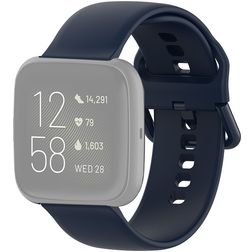 Mobigear Sport Buckle Silikon Fitbit Versa 2 Armband Spänne - Mörkblå