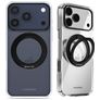 Mobilize 360 Rotating Ring iPhone 17 Pro Max MagSafe Hårdt Bagsidecover med ringholder - Sort