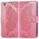 Mobigear Butterfly iPhone 16e Funda tipo libro Cartera - Rosa