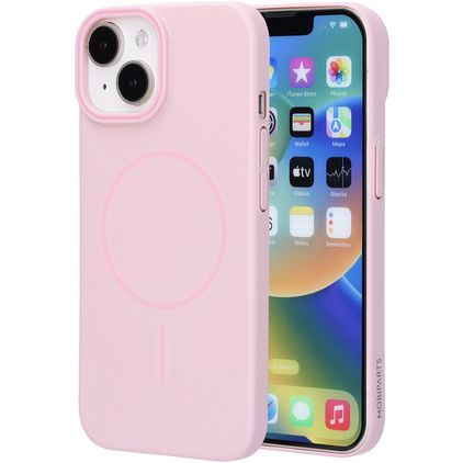 Mobiparts Slim Line iPhone 15 MagSafe Hard Case Back cover - Blush Pink