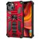Mobigear Armor Stand iPhone 13 Pro Max Kova Suojakuori Iskunkestävä + Teline - Punainen